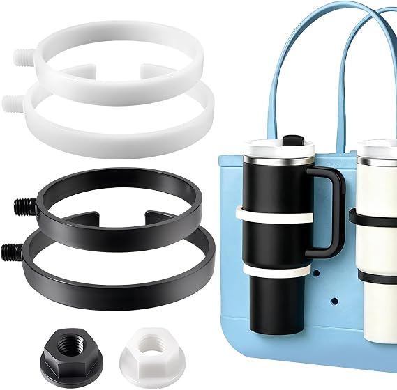 Cup Holder for Bogg Bag, Adjustable Insert Drink Holder Compatible with 30oz/40oz Tumblers & Simply Southern Beach Tote Bags, Water Bottle Holders Attachment for Bogg Bag Accessories