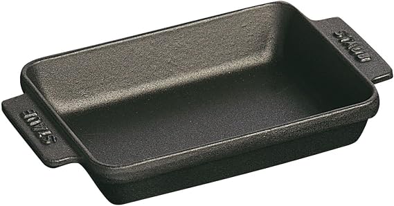 STAUB Mini Dish Rectangular 15 x 11 cm, Black