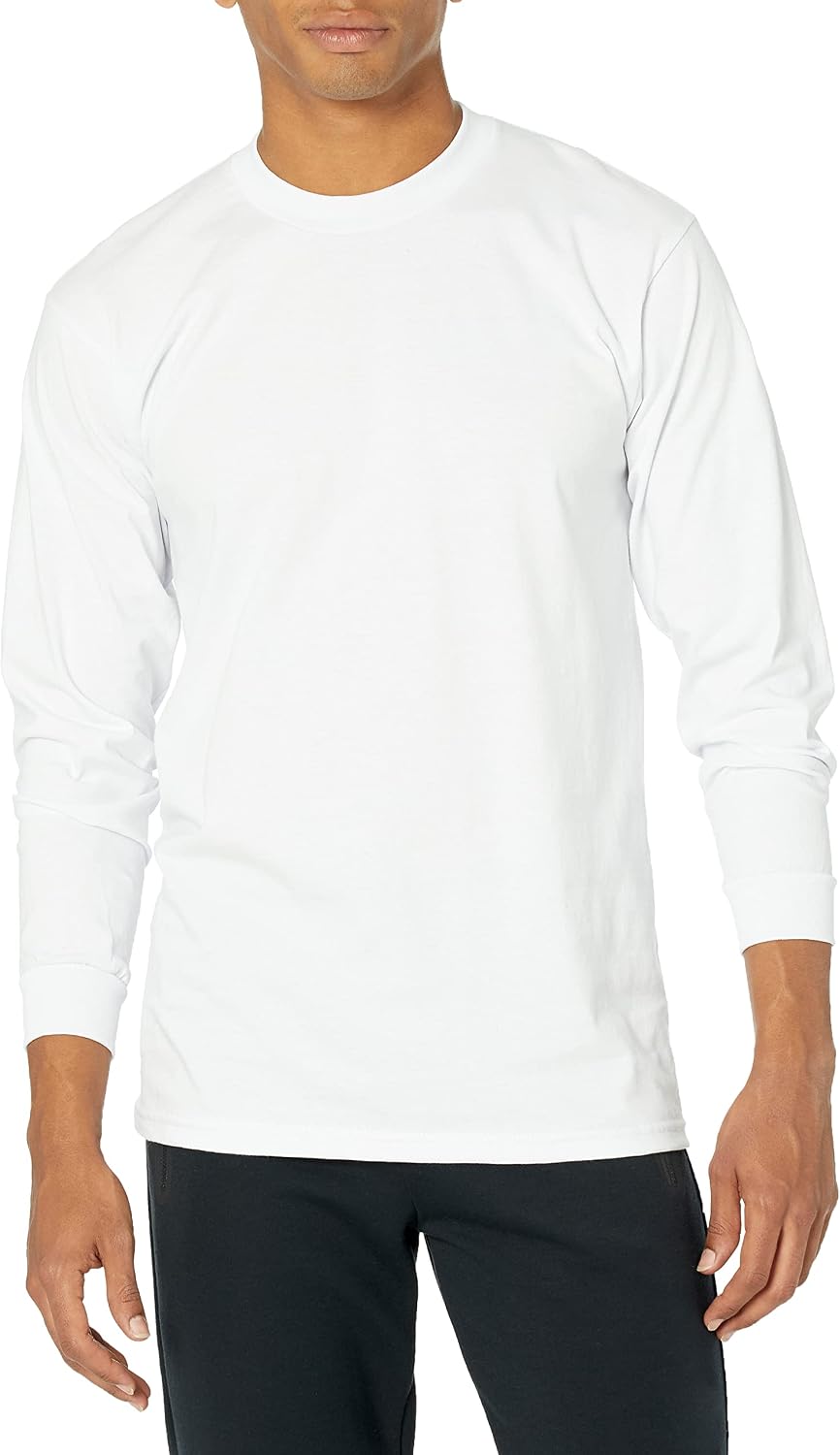 Pro Club Men's Comfort Cotton Long Sleeve T-Shirt T-Shirt Pack of 1
