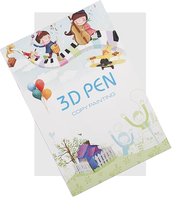 3D Printing Pen Tracing Book with 40 Patterns and Transparent Templates,Reusable Drawing Copy Sheets for 3D Pen Art Craft DIY Projects