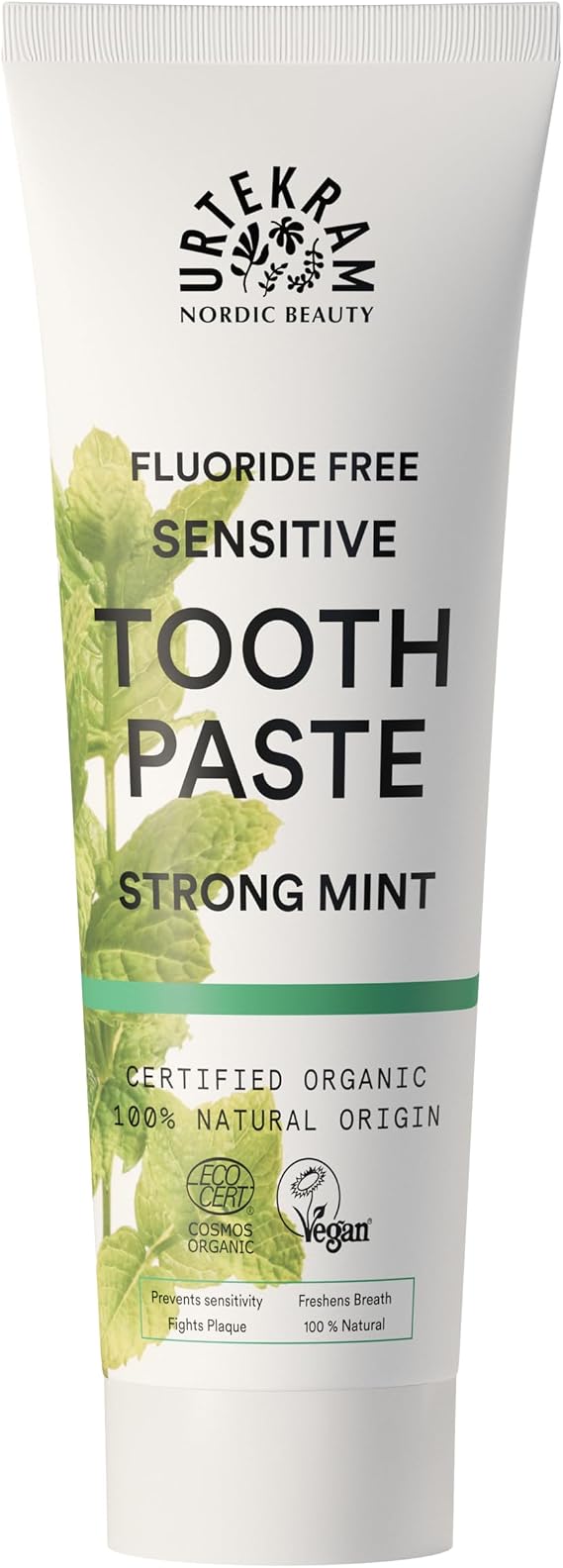 Urtekram Bio9 Toothpaste Organic, Strong Peppermint, 75 ml