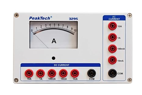 PeakTech 3295 - Analogue Ammeter 1mA 10mA 100mA 1A10A AC/DC