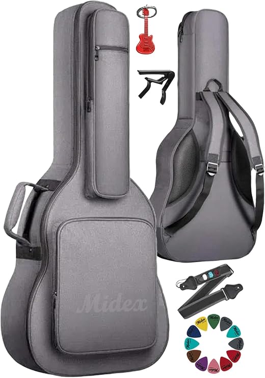 Midex CSA-90PAK Case Klasik Gitar Soft Case Gigbag Kalın Çanta Kılıf (Full Set)