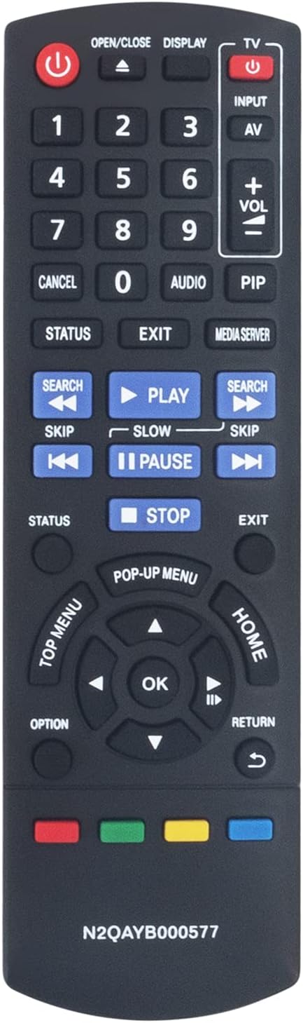 VINABTY N2QAYB000577 Remote Control fit for Panasonic Blu-Ray DVD PLayer