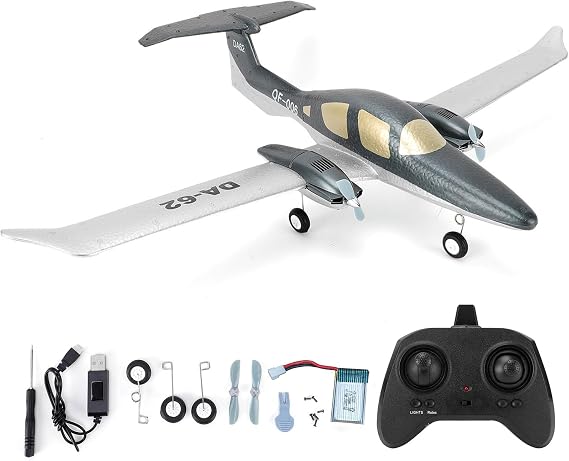 Lightweight EPP Airplane, Remote Control Aircraft for Beginners, 2 Channel Fixed Wing RC Glider. EPP Foam Plane with 3 Axis Gyro Stabilization System, Indoor Outdoor Flight Fun