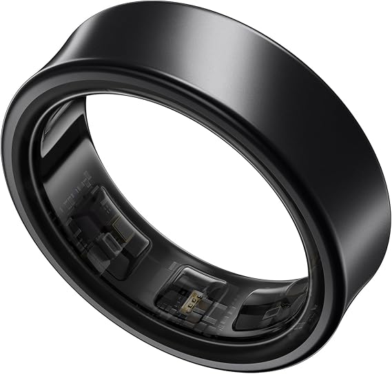 Samsung Galaxy Ring Titanium Case Smart Ring Samsung Health with AI Sleep Tracker Fitness Tracker Size 5 Titanium Black