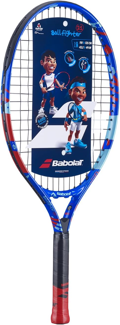 Babolat, Ballfighter Model Tenis Raketi Kompozit Malzeme Entegre Öğretim Araçları ile Çocuklar için İdeal, 95 cm Altındaki Oyuncular için Uygun