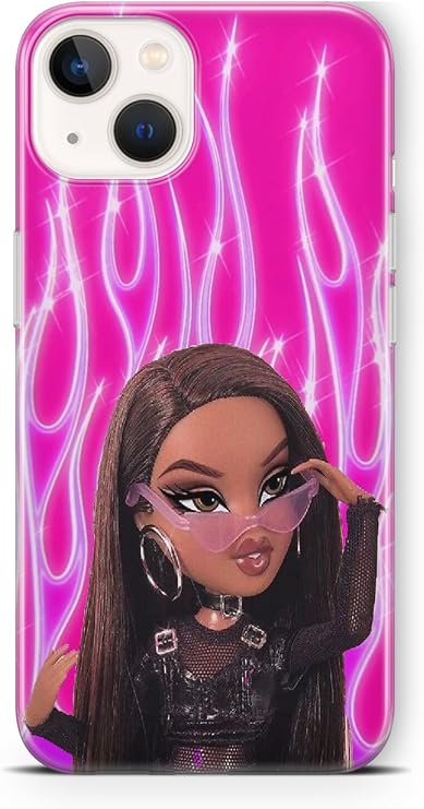 Multitronic iPhone 13 Mini Uyumlu Bratz Tasarım Baskılı Şeffaf Kılıf, strlght13mini049