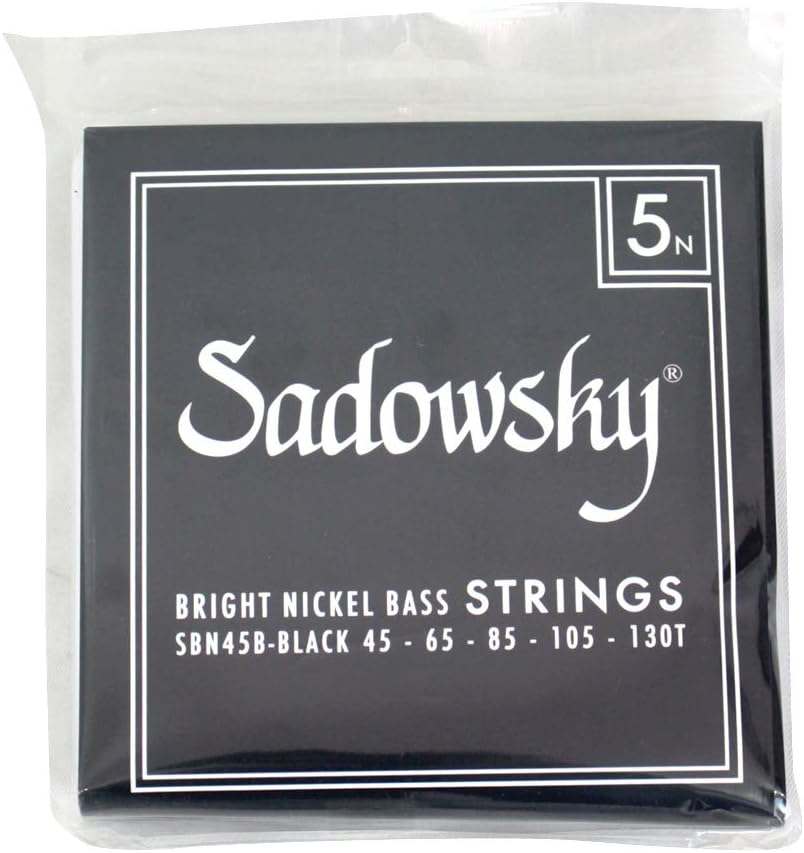 Sadowsky Black Label Base String Nickel String 5 String 045-130 SBN45B Black