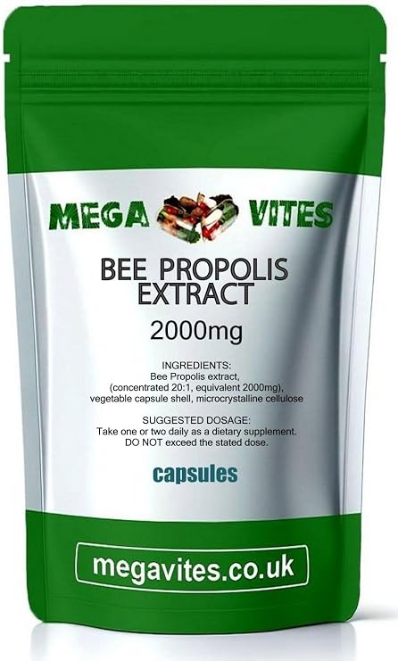 Bee Propolis Extract Capsules 2000mg x 365 - MEGAVITES
