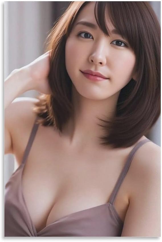 新垣結衣の可愛くてセクシーな写真ポスター 61 パネル キャンバス 壁アート ホームアートワーク すぐに掛けられます24x36inch60x90cm