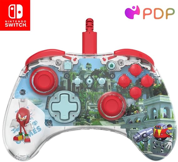 PDP REALMz Wired LED Light-up Pro Controller: Knuckles For Nintendo Switch & Nintendo Switch - OLED Model