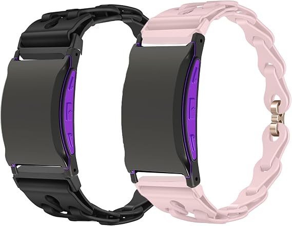 Lamshaw Compatible for Shock Clock Max Bands, Elastic Silicone Hollowed Out Replacement Straps Compatible for Pavlok Shock Clock 3, Max