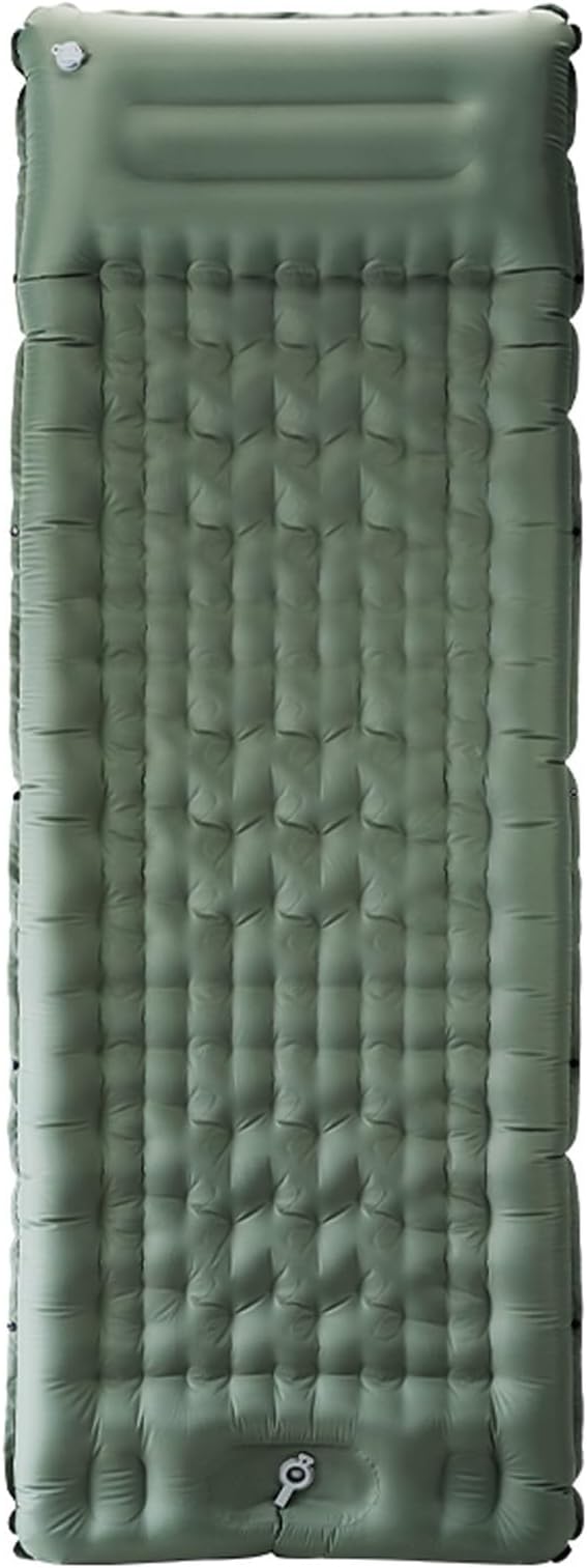 Self-inflating mattress, outdoor sleeping mat, camping tent sleeping mat, portable double mattress.(Green)