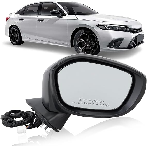 Passenger Side Mirror Compatible With 2022-2025 Honda Civic Sedan/Hatchback