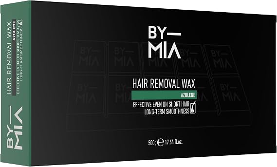 BY MIA Epilasyon Kalıp Ağda Wax 500gr | Tüm Vücut, Yüz, Burun, Bikini Bölgesi | Kılların Köklerini Zayıflatır | Yeniden Büyümeyi Geciktirir | Uzun Süreli Pürüzsüzlük (500 Gr, Azulene)