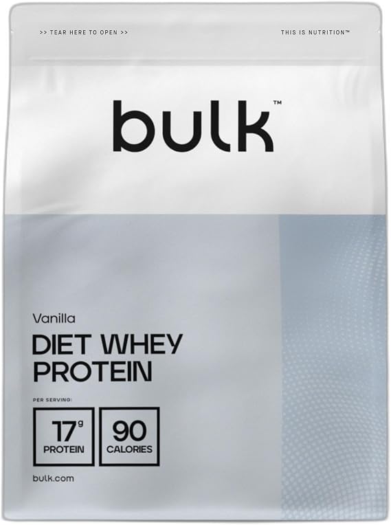Bulk Diet Whey Protein Powder Shake, Vanilla, 500 g