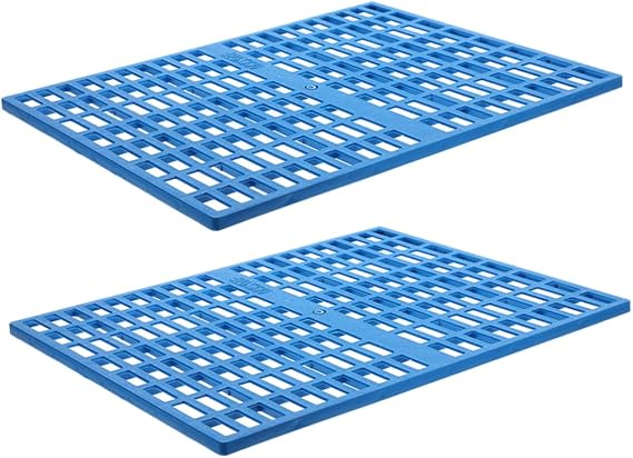 2PCS Rabbit Cage Foot Pad Bunny Cage Mat Plastic Pet Cage Mat for Feet Washable Easy to Clean Design