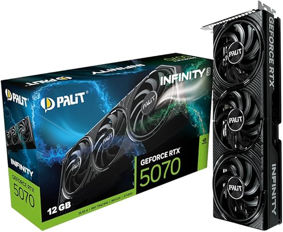 Palit GeForce RTX5070 Infinity 3 12GB 192Bit GDDR7 Ekran Kartı NE75070019K9-GB2050S
