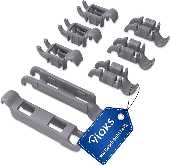 VIOKS Bosch 00611472 için 8 x alt sepet bulaşık makinesi yedeği