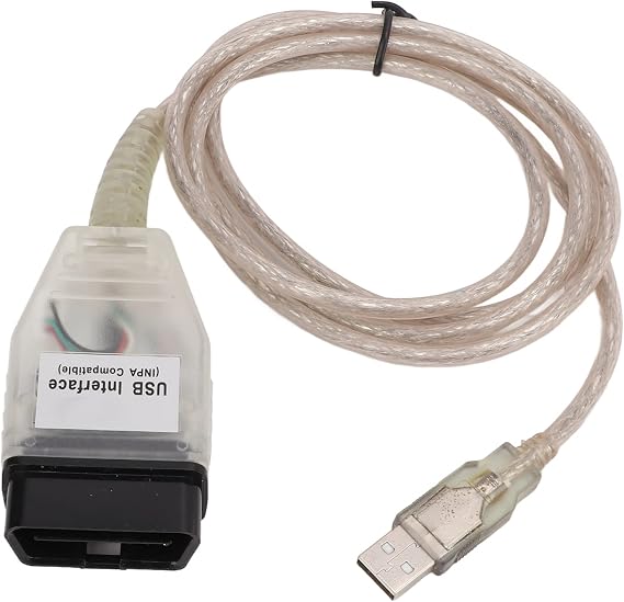 Fabater K+DCAN OBD2 Diagnostic Cable High Performance Adaptation for E39 E60 E61 E63 E64 E87 E53 E85 E52 CD for Windows XP/7 Switch Between Models Voltage Capture USB