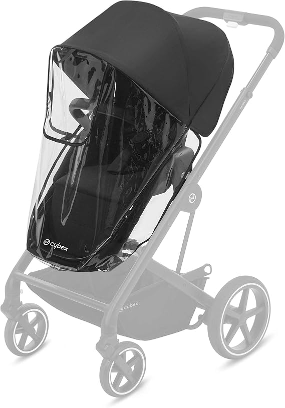 CYBEX Gold Balios S 2'si 1 arada bebek arabası için yağmur örtüsü, şeffaf