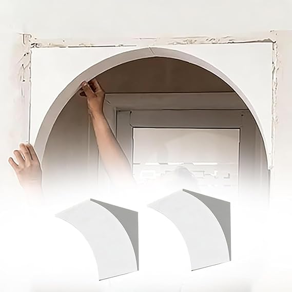 Interior Paintable Arch Half Circle Kit,2 Pcs Rounded Doorway Arch Kit,Full Half Circle Top Round Archs Kits,Elegant And Modern,For Living Rooms And Bedrooms