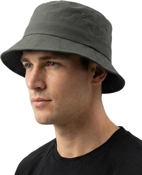 Zylioo L/XL/XX-Large Quick Dry Bucket Hats,Big UV/UPF 50 Fishing Hat,Oversized Sun Protection Lightweight Summer Outdoor Walking Hat