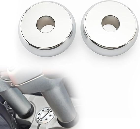 Motorcycle Handlebar Riser Spacer Kit 17MM For Softail Breakout 2013-2023 Dyna Low Rider FXDL 2006-2017 Black Chrome