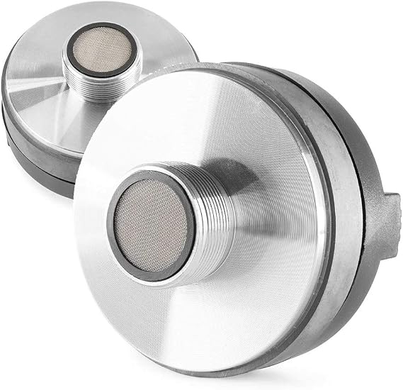 Skytec Titanium Compression Drivers Pair 120W Tweeters - Professional Replacement Speaker Components, 34mm Voice Coil, 8 Ohms, DJ Audio System, PA Loudspeaker DIY Speaker Cabinet Upgrade