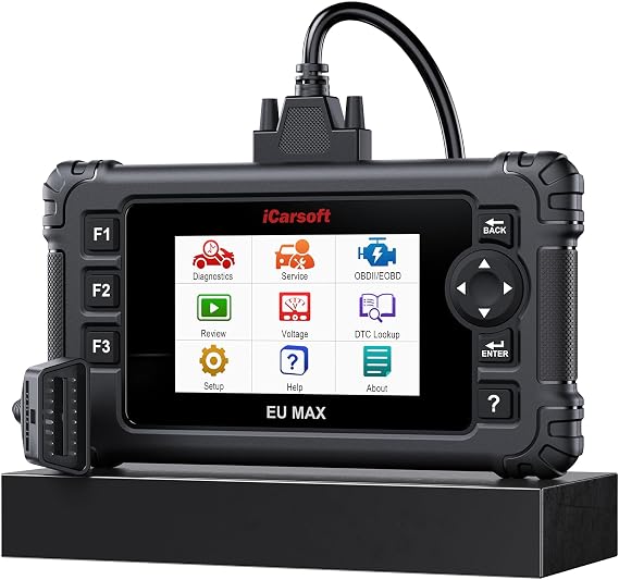 iCarsoft EU MAX エンハンス 車両スキャナー アクティブテスト 全システム 特定ブランド車用 コードリーダースキャンツール 双方向OBD2診断ツール
