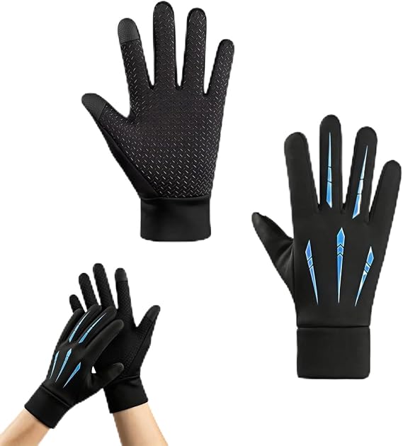 BUBBLE-FLY Thermal Winter Gloves, Sensitive Double-Index Touch Screen