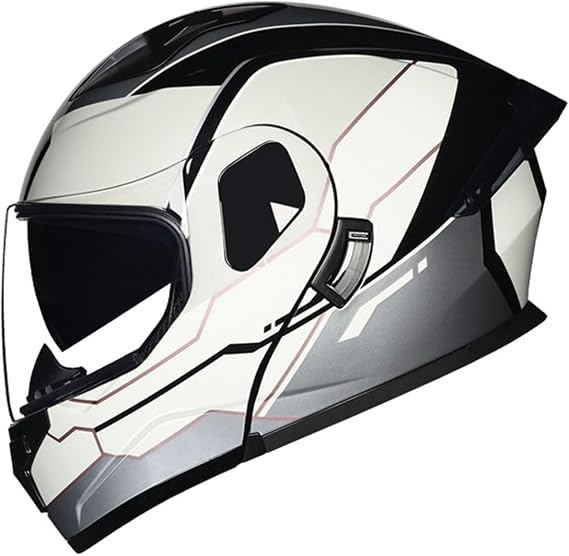 Modular Motorcycle Helmets ECEDOT Approved Flip Up Front Moto Helmets Wide Angle And Wide Field Of View Multiple Ventilation Holes Full Face Integrated Motorbike Helmet