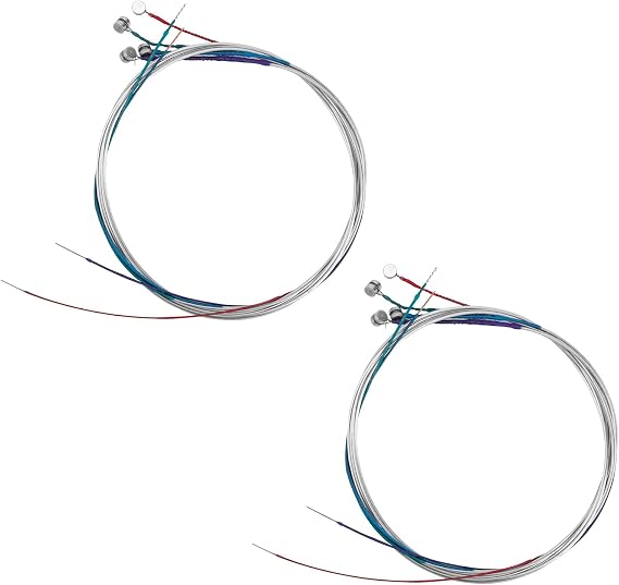 2 Set Violin Strings, Universal Violin Steel Core Fiddle Strings(G-D-A-E)