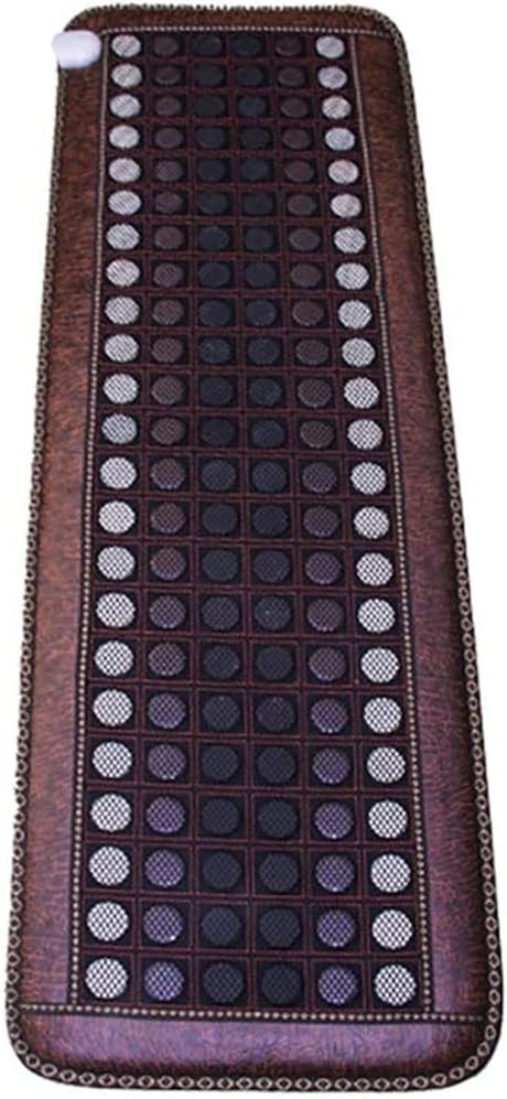 Automatic Thermostat Far Infrared Jade Amethyst Heat Stone Mat For Back Pain, Heating Mat, Tourmaline Heating Pad, Infrared Heat Therapy Healing, Adjustable Temperature, 150 * 50cm