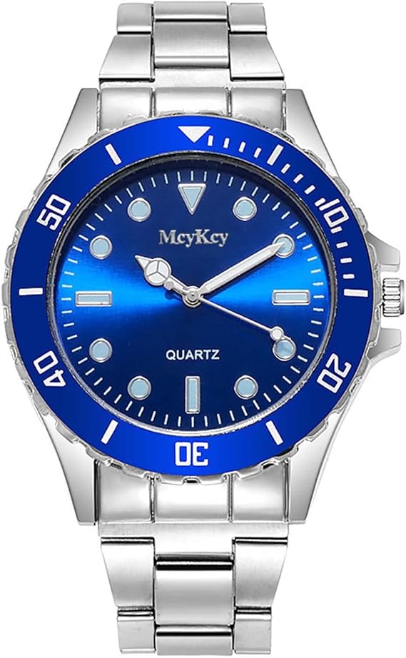 Mens Watches Luxury Quartz Stainless Steel Analogue Wristwatch Watches Ladies Waterproof Multifunctional Date Watches Classic Work Office Business Men Gifts Deals of the Day Today Lightning Deals