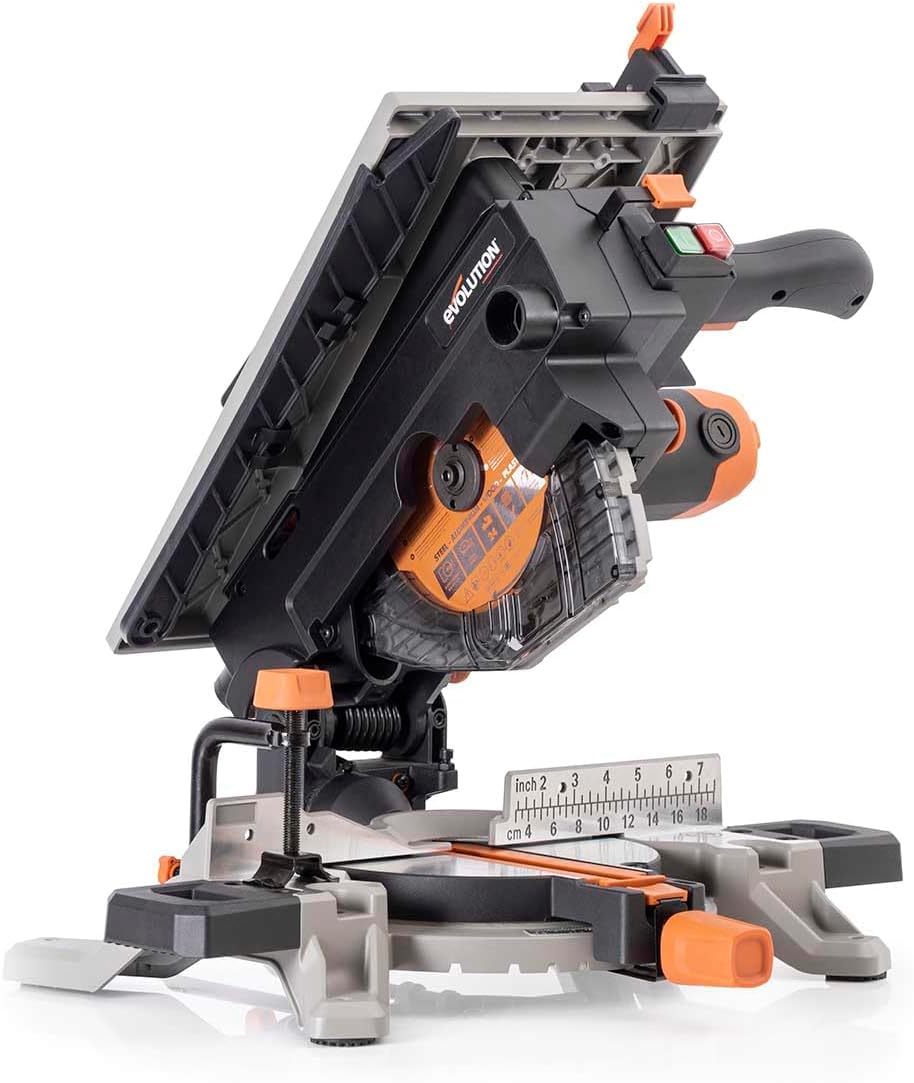 Evolution Power Tools R210MTS-G2 Compact and Portable Hybrid Convertible Table Saw, Multi-Material Cutting, Cuts Wood, Metal, Plastic, Etc; Includes a 210mm Blade
