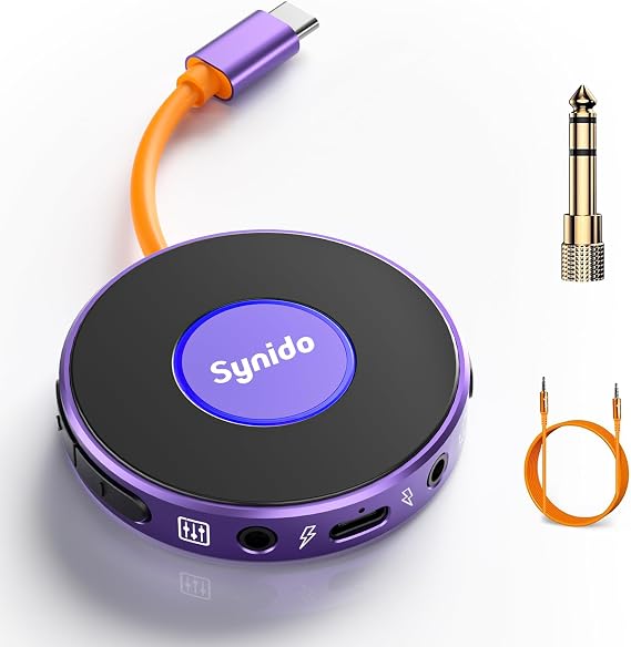 Portable Audio Interface,USB-C,24-bit/48kHz for Recording,Streaming & DJ