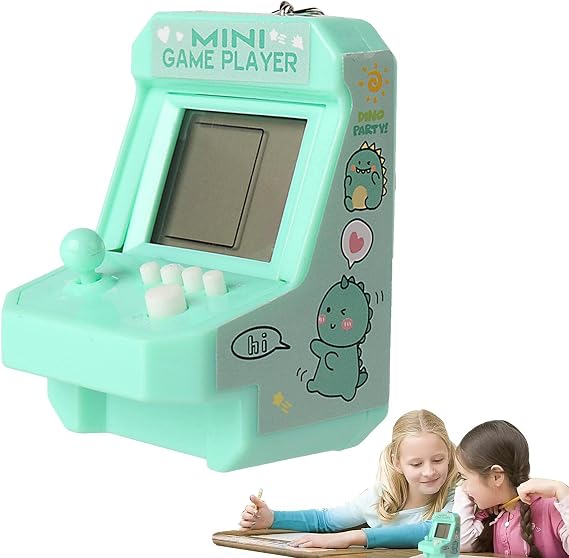 Video Game Console | Game Player Ornament,Playable Tiny Game Console Old-fashioned Computer Game Machine Key for Keys, Bags, Pockets, Wallets