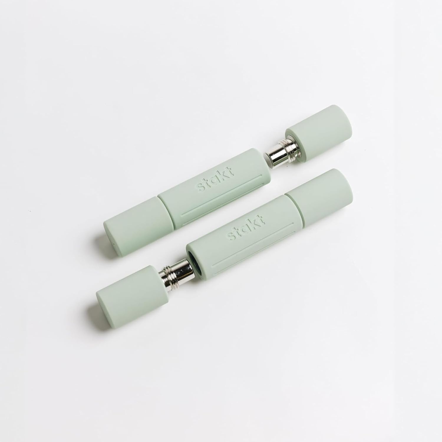 Stakt - Hand Weights, Adjustable Dumbbells, Compact Workout Equipment, Ideal for At Home & On-the-Go Use (2-4-6-Pounds)