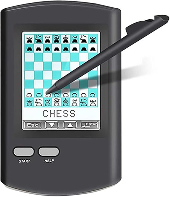 Mini Electronic Chess Board Intelligent Chess Computer Touch-Based Multiple Ways to Play Electronic Chess Game HD Portable Single Player Computer Game