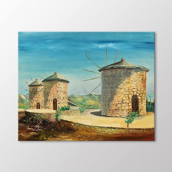 Arty Tablo Değirmenler Tablo Amz-Ake012-X 35X30