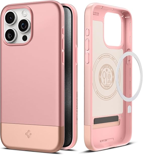 Spigen ACS06610 Technical Power iPhone 15 Pro Max Case, Compatible with Magsafe, US Military MIL Standards Style Armor Magfit
