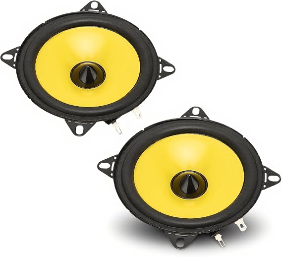 Cuifati 2Pcs 4in Car Coaxial Speakers 300W Full Range Loudspeaker for Car Audio System Modification, 92dB Sensitivity 4 Ohm, Frequency Response 30Hz-26KHz