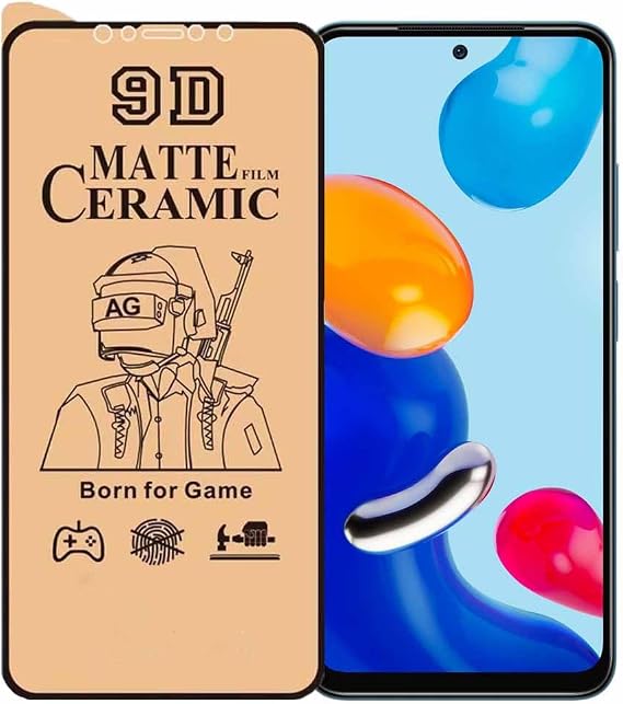 Bzontech Xiaomi Redmi Note 11 ile Uyumlu Ekran Koruyucu 9D Mat Seramik Nano Full Kavisli