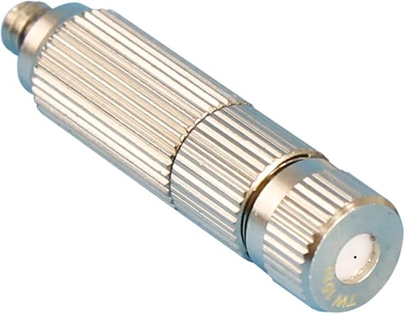 20pcs Misting Nozzle Kit for Cooling System Brass Mister Nozzles High Pressure 3/16" Threaded, Garden Water Mister, Fog Nozzles, Anti-drip Fogging Spray Head (Size : 0.8mm)