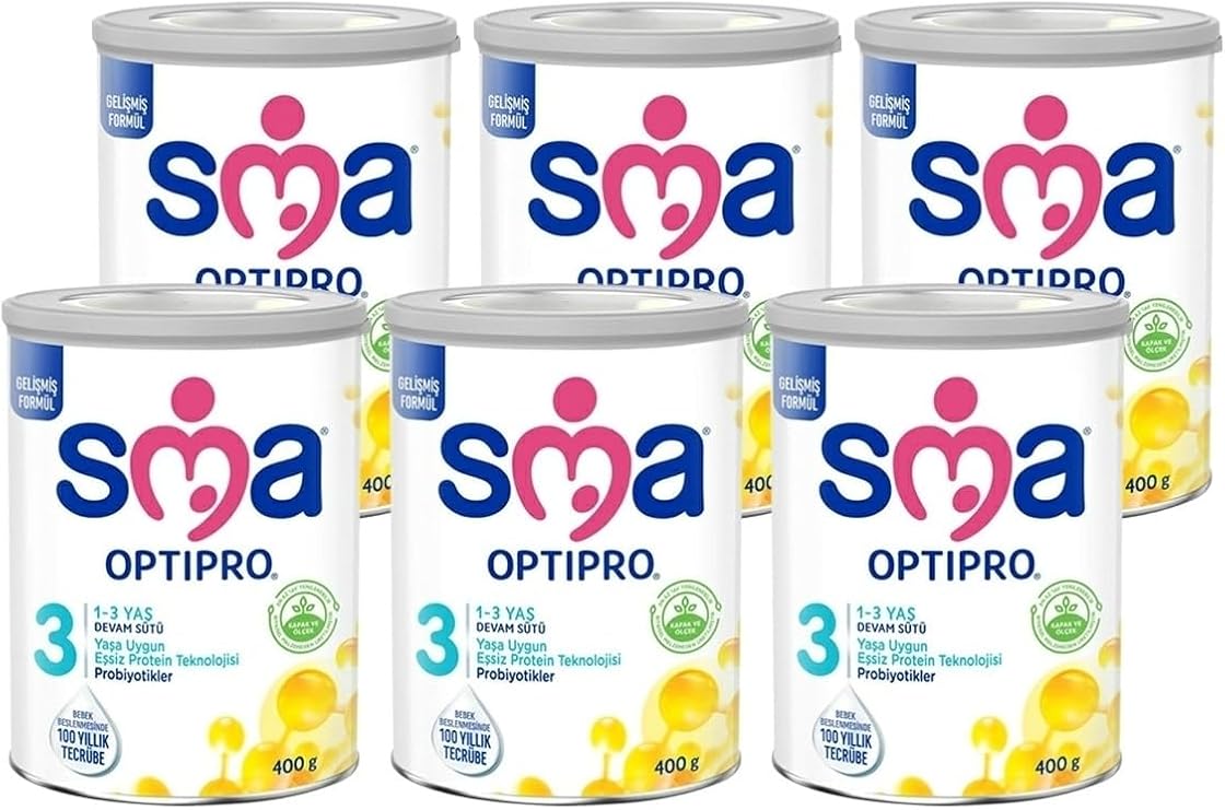 SMA 3 Optipro Probiyotik Devam Sütü 400 Gr X 6 Adet 109113-6-3