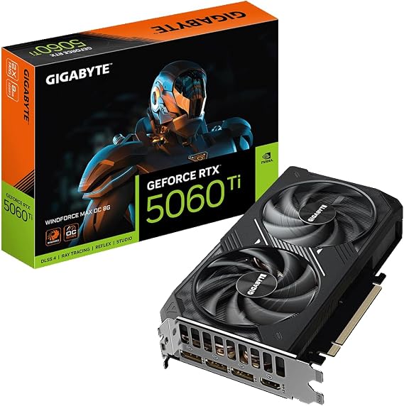 Gigabyte GV-N506TWF2MAX OC-8GD NVIDIA Geforce RTX5060Ti GDDR7 8GB Graphics Board