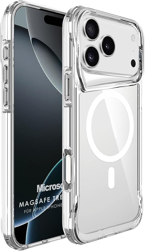 Microsonic Apple iPhone 18 Pro için Kılıf MagSafe Trex Bumper Şeffaf [iPhone 18 Pro ile Uyumlu Kılıf - Şeffaf]