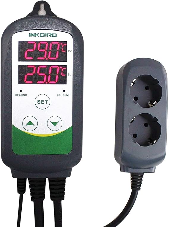 Inkbird ITC-308 Digital Temperature Controller with Sensor Heating Cooling Temperature Switch 230 V Thermostats
